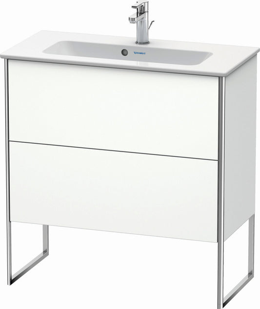 Duravit XSquare 32" White Matt Two Drawer Floorstanding Vanity Unit (XS445501818)