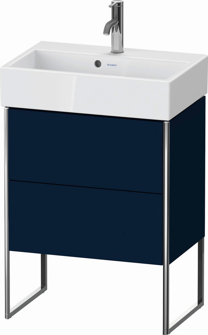 Duravit XSquare 23" Midnight Blue Two Drawer Floorstanding Vanity Unit (XS447809898)