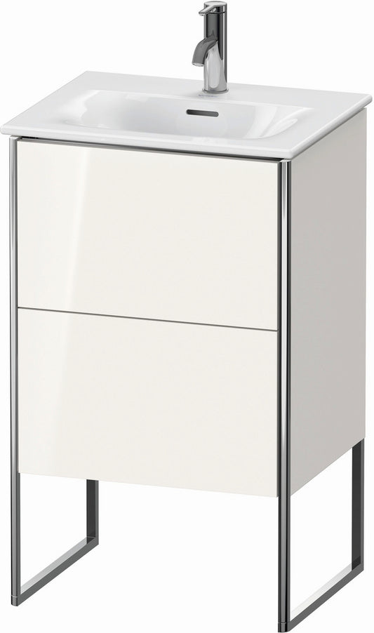 Duravit XSquare 20" White High Gloss Two Drawer Floorstanding Vanity Unit (XS452102222)