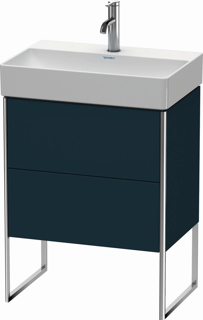 Duravit XSquare 23" Midnight Blue Two Drawer Floorstanding Vanity Unit (XS445309898)