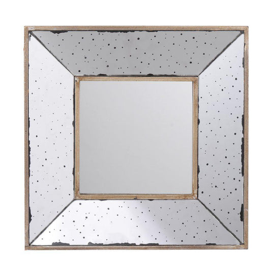 A&B Home 12" x 12" Bundle of 44 Distressed Silver Glass-Like Frame Square Shape Wall-Mounted Mirror