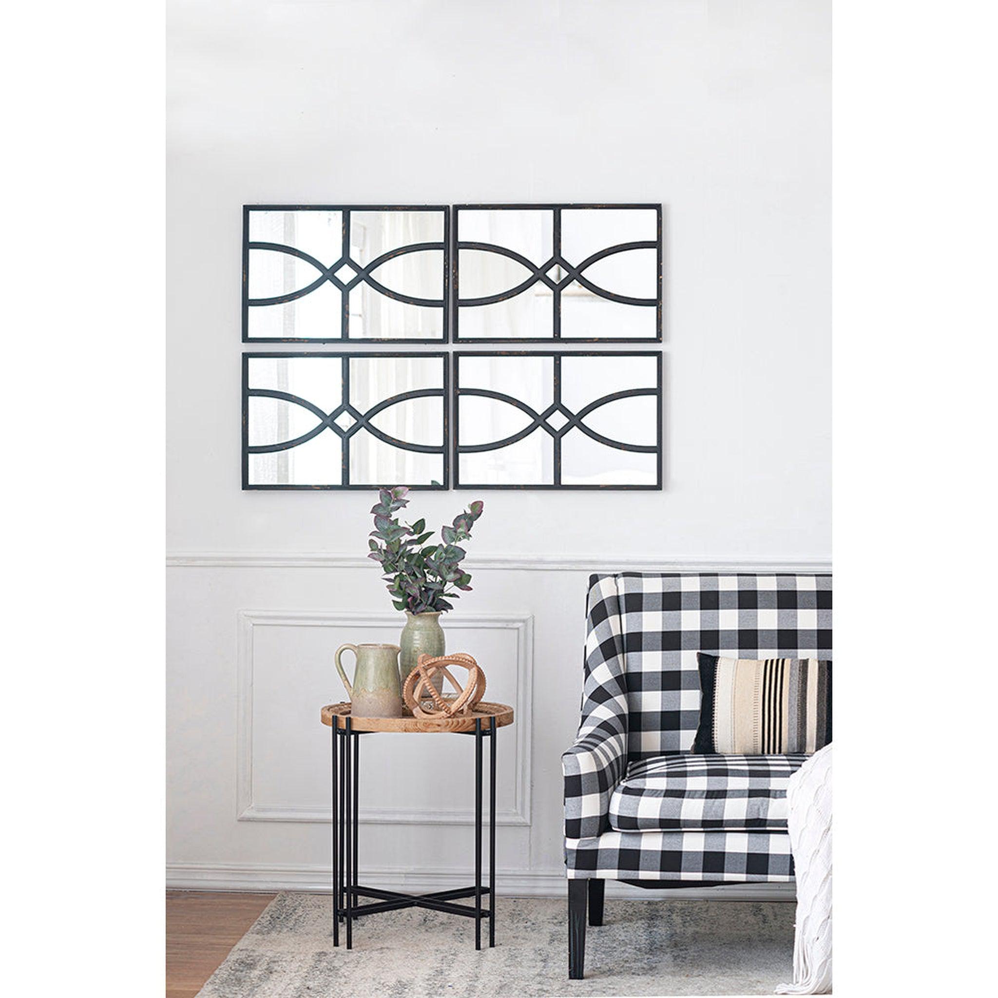 A&B Home Blackwell 39 x 30 Bundle of 8 Abstract Black Wooden Frame W – US  Bath Store