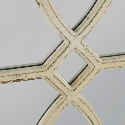 A&B Home 16" x 24" Bundle of 20 Rectangular Distressed White Frame Wall-Mounted Mirror With Curved Motifs