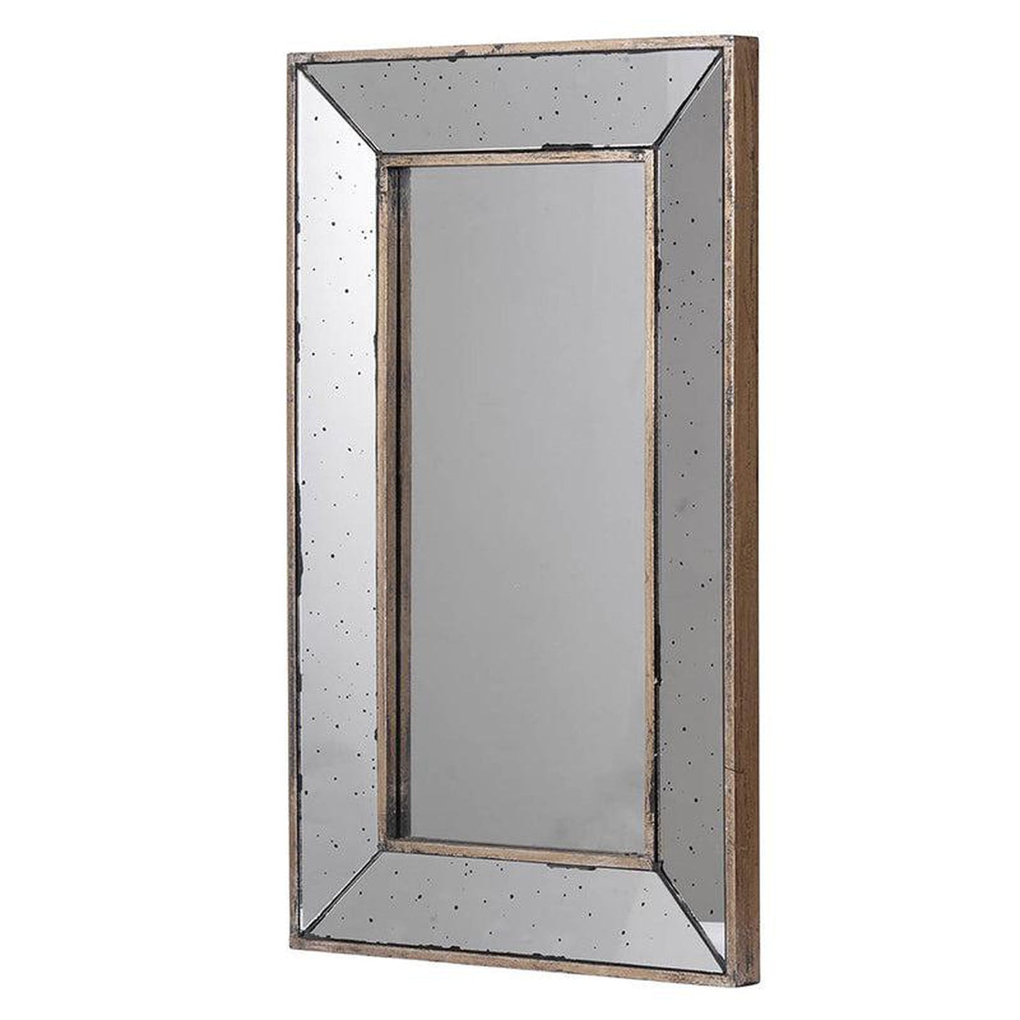 A&B Home 17" x 24" Bundle of 28 Rectangular Silver Wood Frame Wall-Mounted Mirror