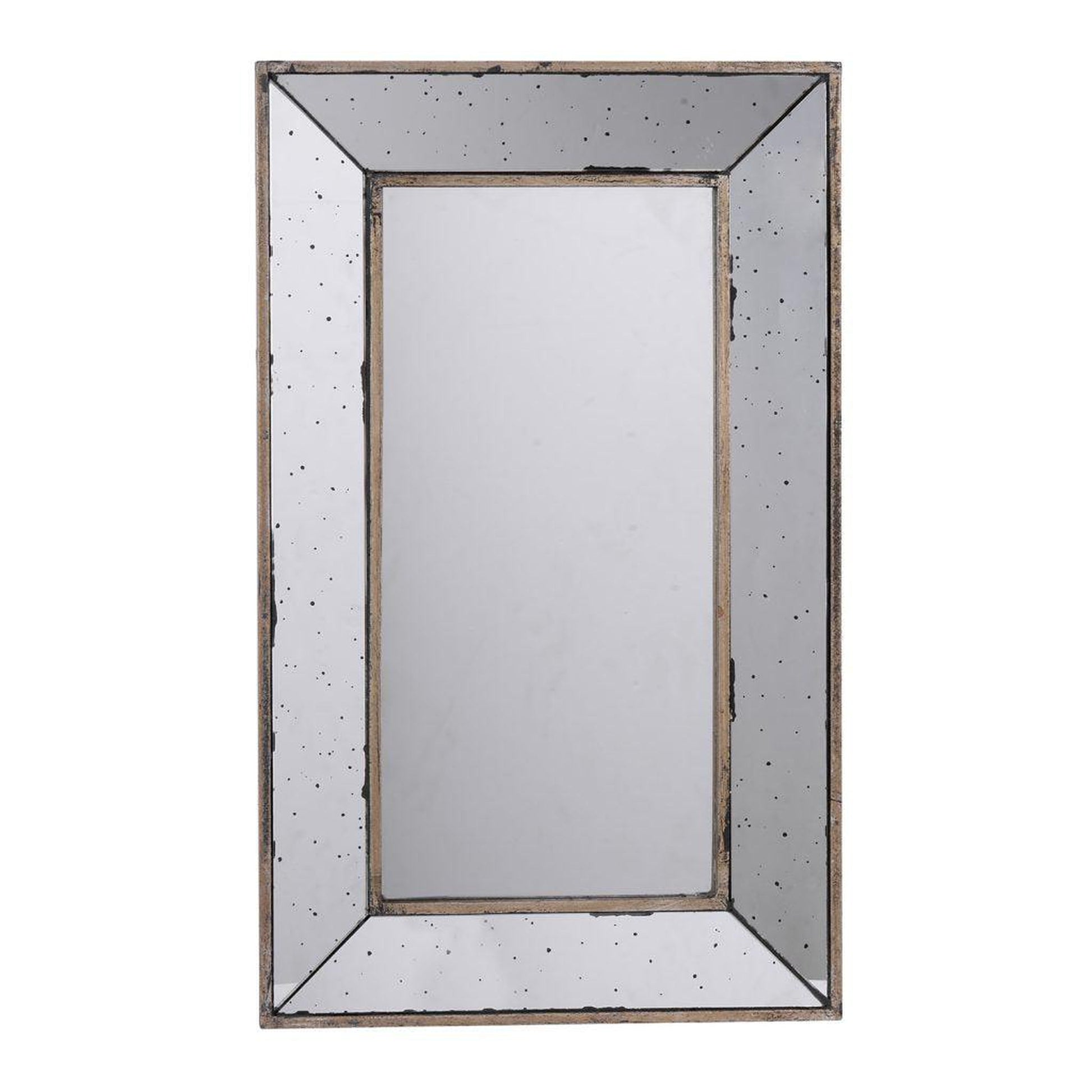 A&B Home 17" x 24" Bundle of 28 Rectangular Silver Wood Frame Wall-Mounted Mirror