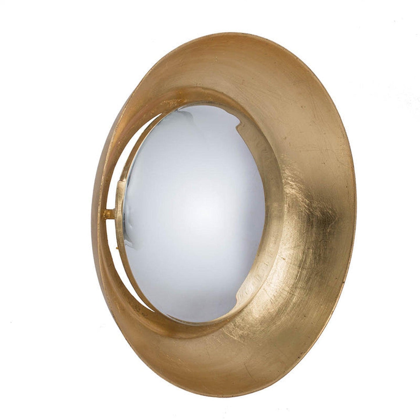 A&B Home 19" x 19" Bundle of 11 Round Gold With LED Lighting Wall-Mounted Mirror