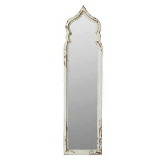 A&B Home 19" x 73" Bundle of 8 Full-Length Weathered White Wood Frame Wall-Mounted Mirror
