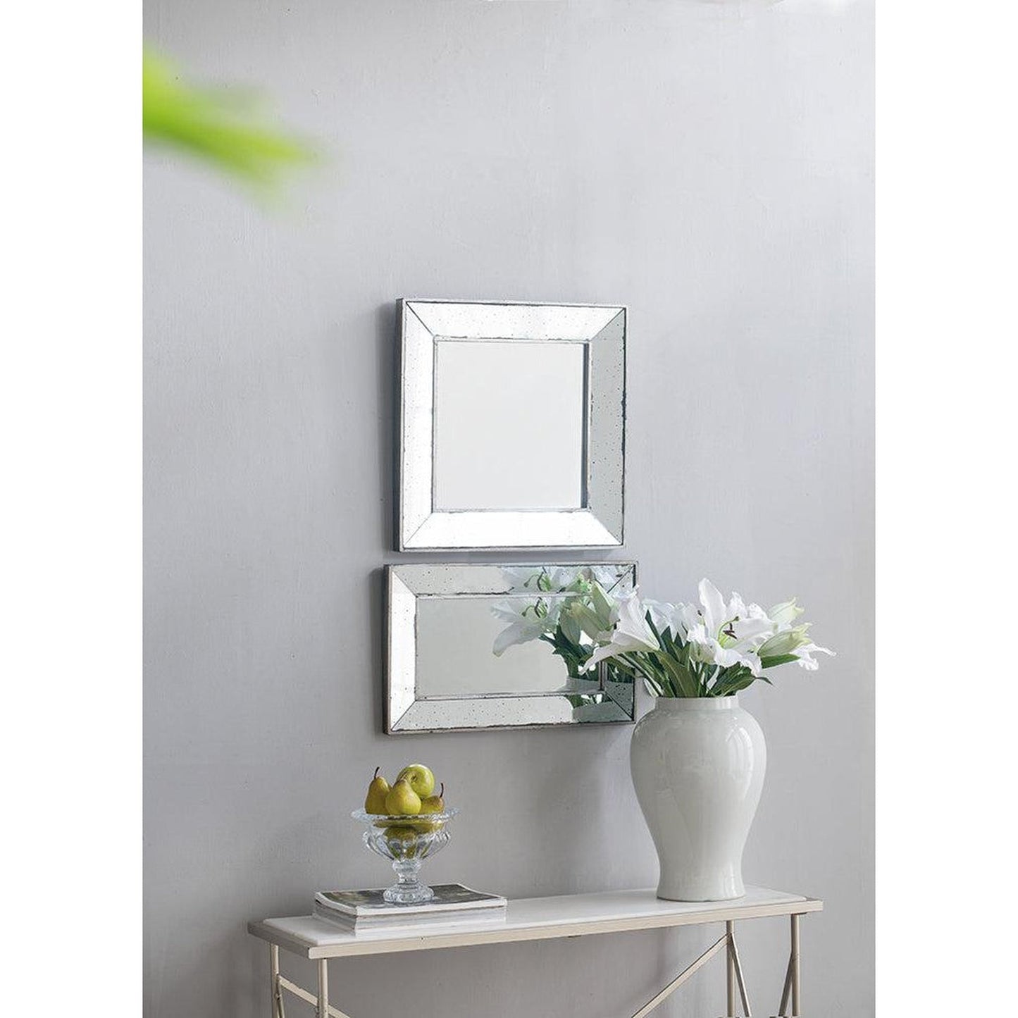 A&B Home 20" x 12" Bundle of 46 Rectangular Mirrored Frame Wall-Mounted Mirror