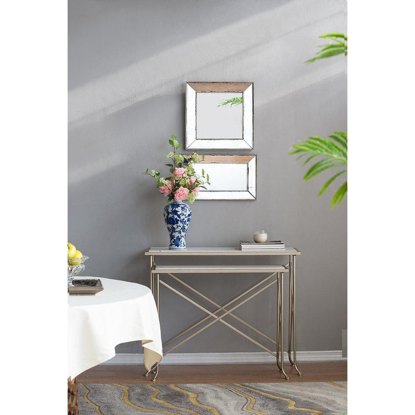 A&B Home 20" x 12" Bundle of 46 Rectangular Mirrored Frame Wall-Mounted Mirror