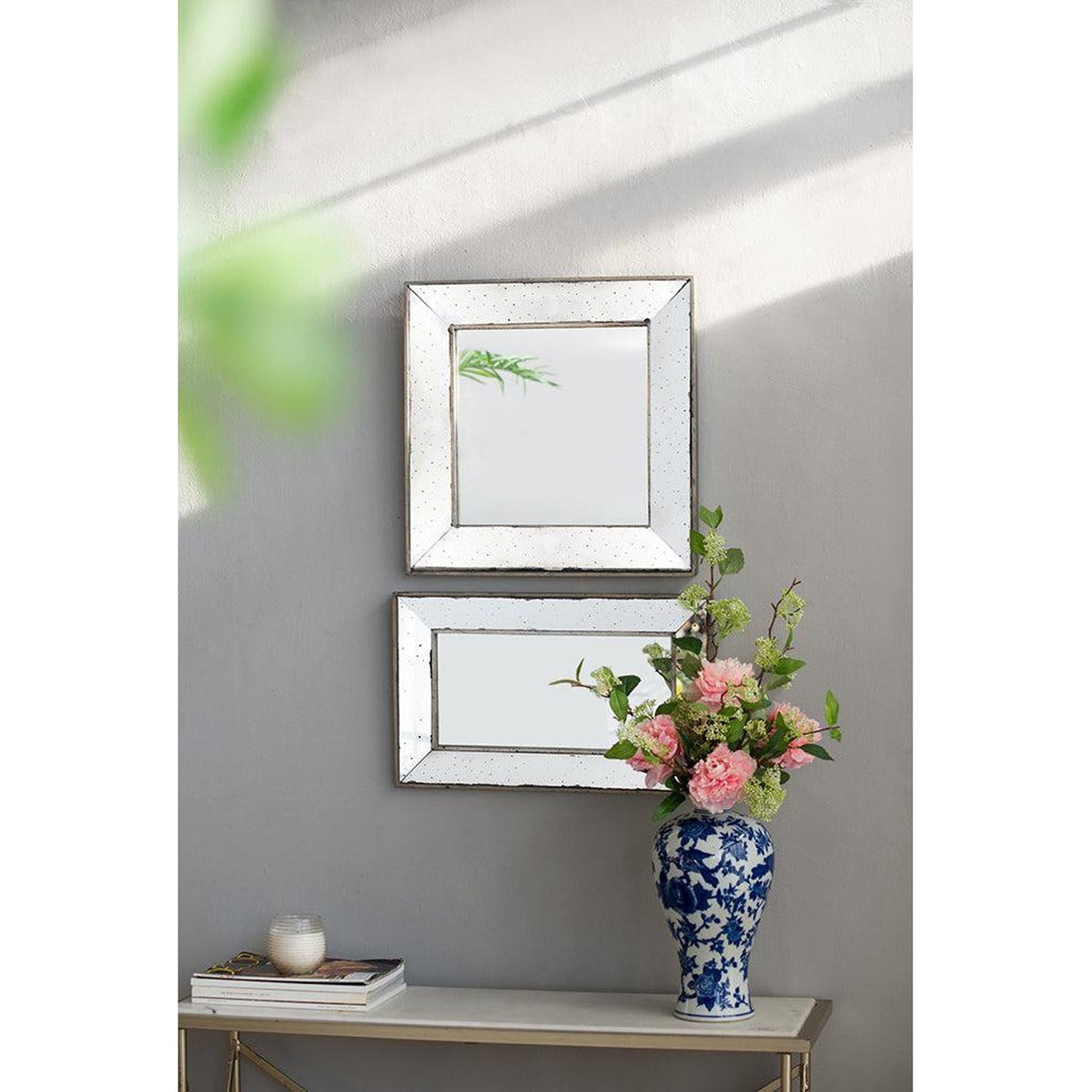 A&B Home 20" x 12" Bundle of 46 Rectangular Mirrored Frame Wall-Mounted Mirror