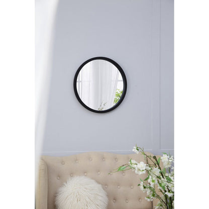 A&B Home 20" x 20" Bundle of 23 Round Black Frame Wall-Mounted Mirror