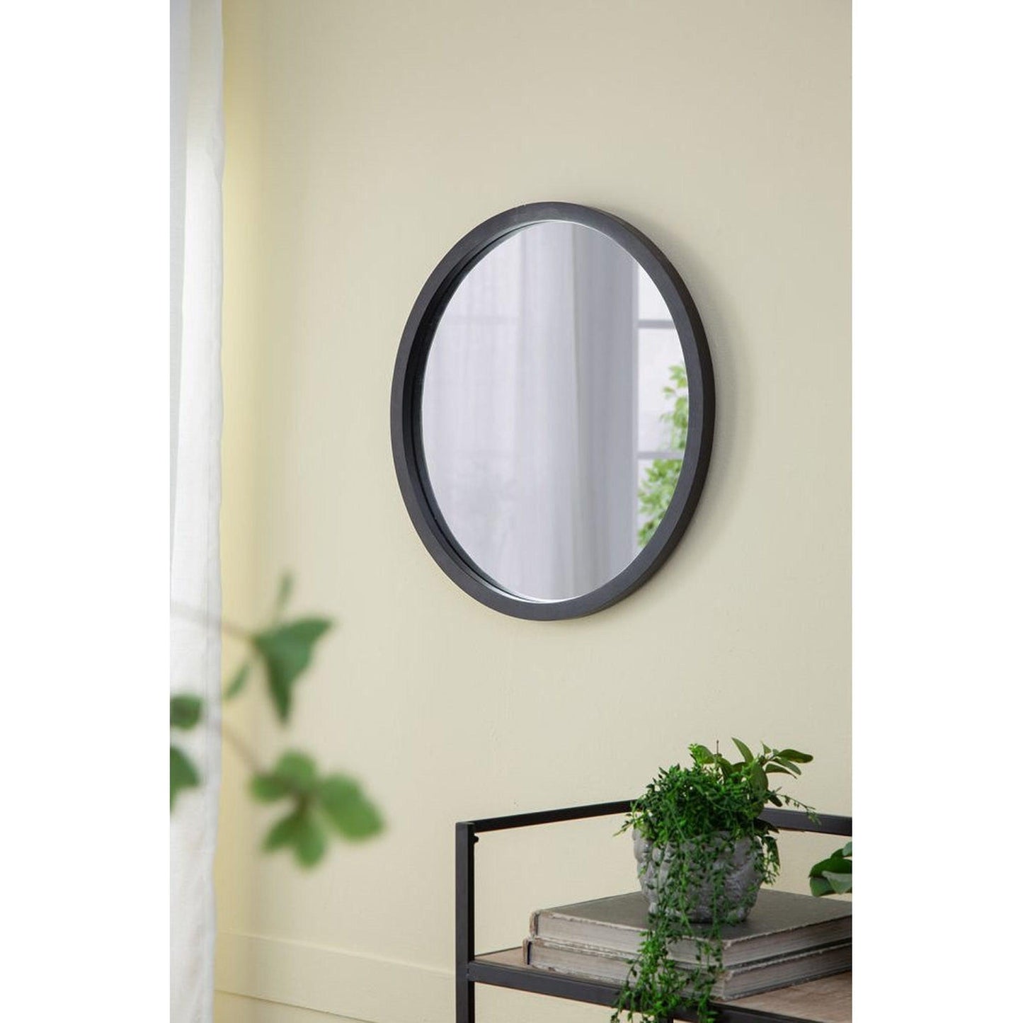 A&B Home 20" x 20" Bundle of 23 Round Black Frame Wall-Mounted Mirror