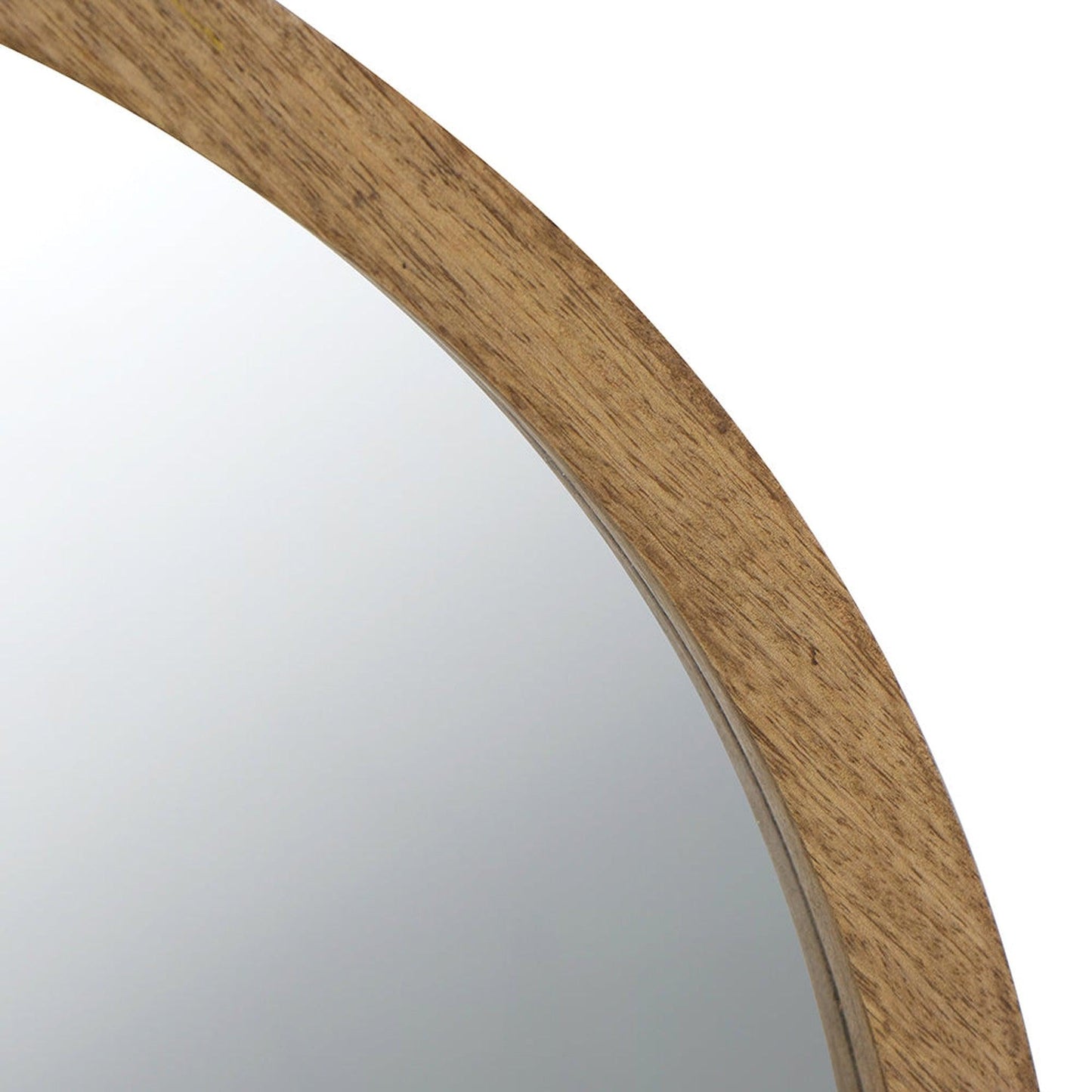 A&B Home 20" x 20" Bundle of 36 Round Natural Brown Frame Wall-Mounted Mirror