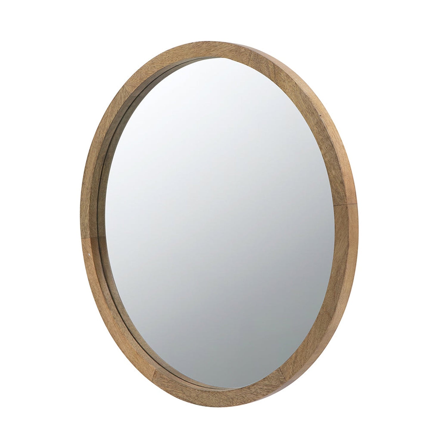A&B Home 20" x 20" Bundle of 36 Round Natural Brown Frame Wall-Mounted Mirror