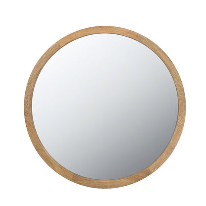 A&B Home 20" x 20" Bundle of 36 Round Natural Brown Frame Wall-Mounted Mirror