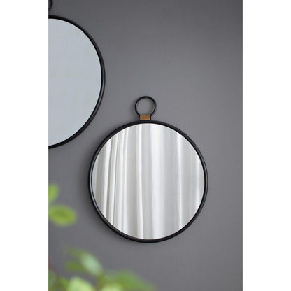 A&B Home 20" x 23" Bundle of 30 Oval Shaped Black Metal Frame Wall-Mounted Mirror