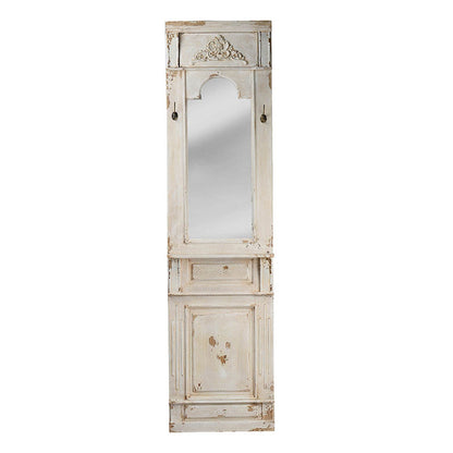 A&B Home 20" x 76" Bundle of 4 Rectangular Classic Vintage Distressed White Wooden Frame Wall-Mounted