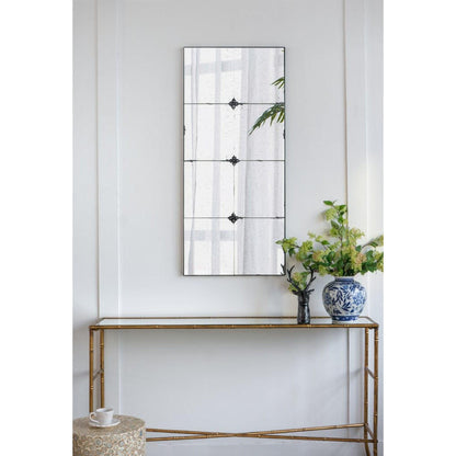 A&B Home 21" x 47" Bundle of 12 Rectangular Antique Glass Wall-Mounted Mirror