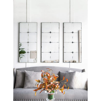 A&B Home 21" x 47" Bundle of 12 Rectangular Antique Glass Wall-Mounted Mirror