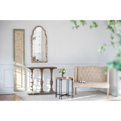 A&B Home 22" x 48" Bundle of 15 Cream & Gold Wood Frame Large Wall-Mounted Mirror