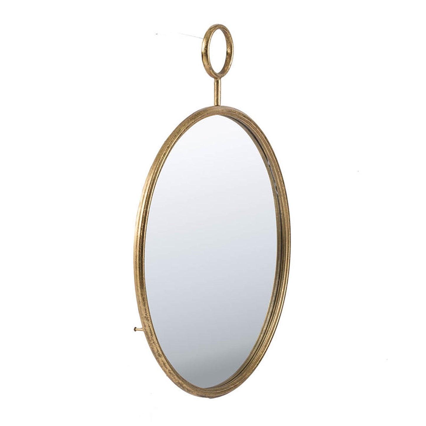 A&B Home 23" x 29" Bundle of 32 Round Gold Frame Wall-Mounted Mirror