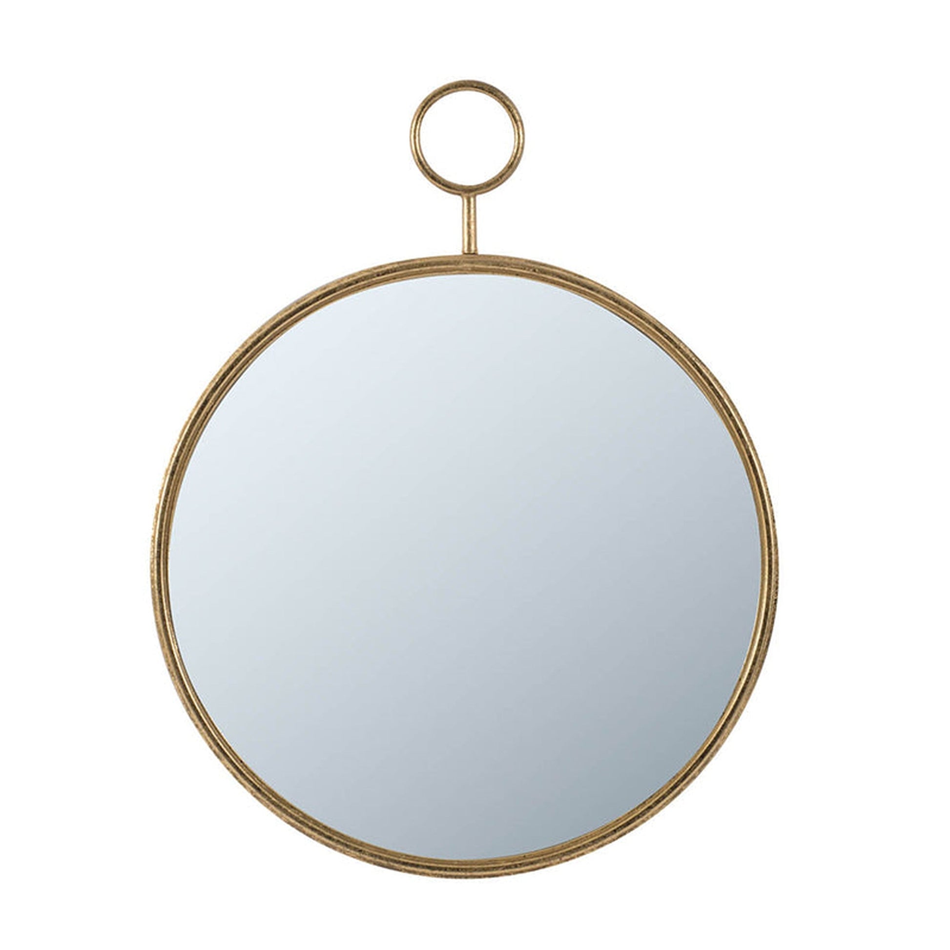A&B Home 23" x 29" Bundle of 32 Round Gold Frame Wall-Mounted Mirror