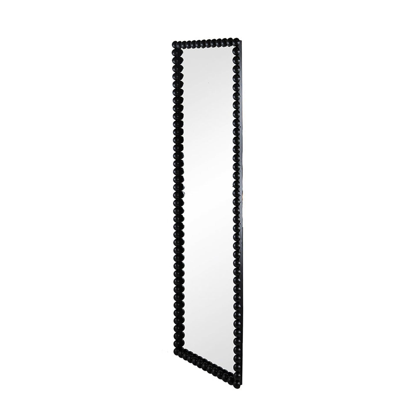 A&B Home 23" x 72" Bundle of 6 Rectangular Full-Length Black Beaded Metal Frame Wall-Mounted Mirror