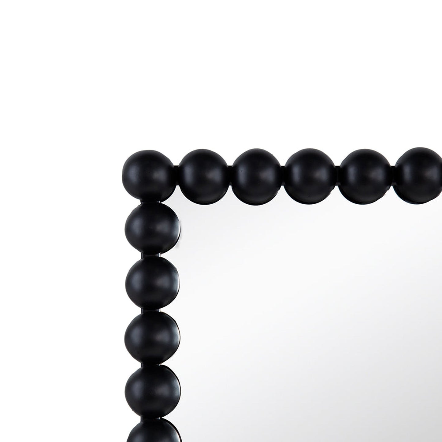 A&B Home 23" x 72" Bundle of 8 Rectangular Full-Length Black Beaded Metal Frame Wall-Mounted Mirror