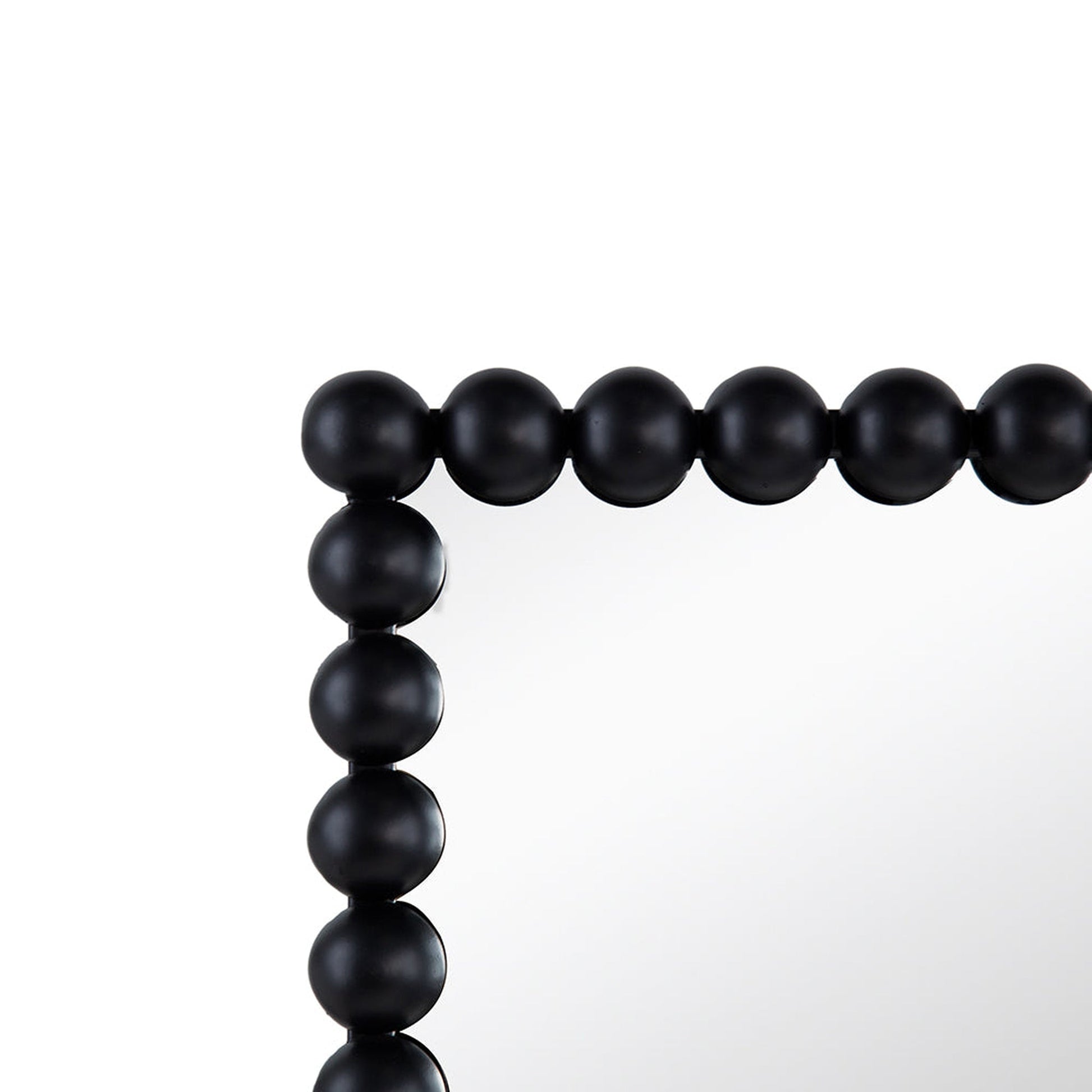 A&B Home 23" x 72" Bundle of 8 Rectangular Full-Length Black Beaded Metal Frame Wall-Mounted Mirror