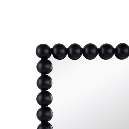 A&B Home 23" x 72" Bundle of 8 Rectangular Full-Length Black Beaded Metal Frame Wall-Mounted Mirror