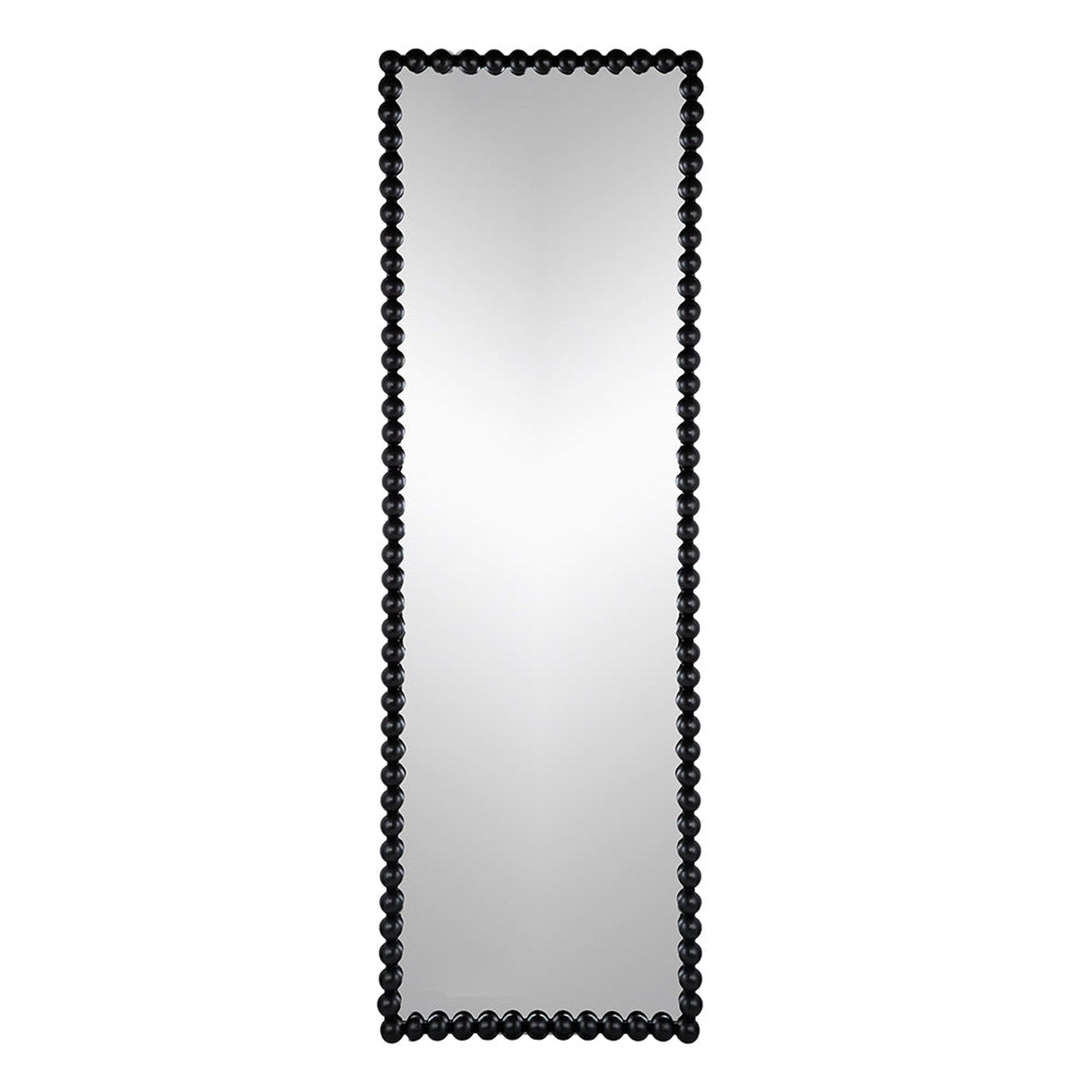 A&B Home 23" x 72" Bundle of 8 Rectangular Full-Length Black Beaded Metal Frame Wall-Mounted Mirror