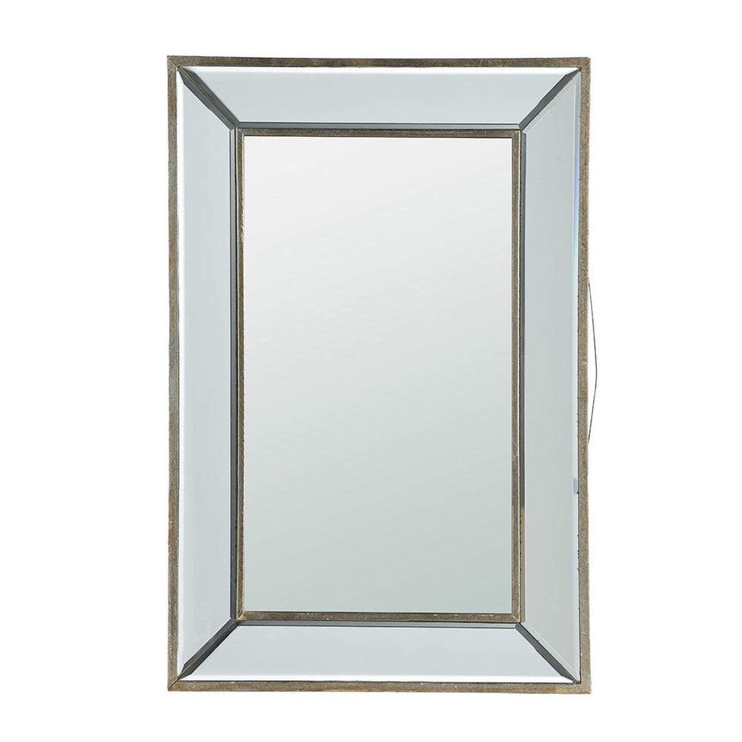 A&B Home 24" x 16" Bundle of 19 Rectangular Silver Glass Frame Wall-Mounted Mirror