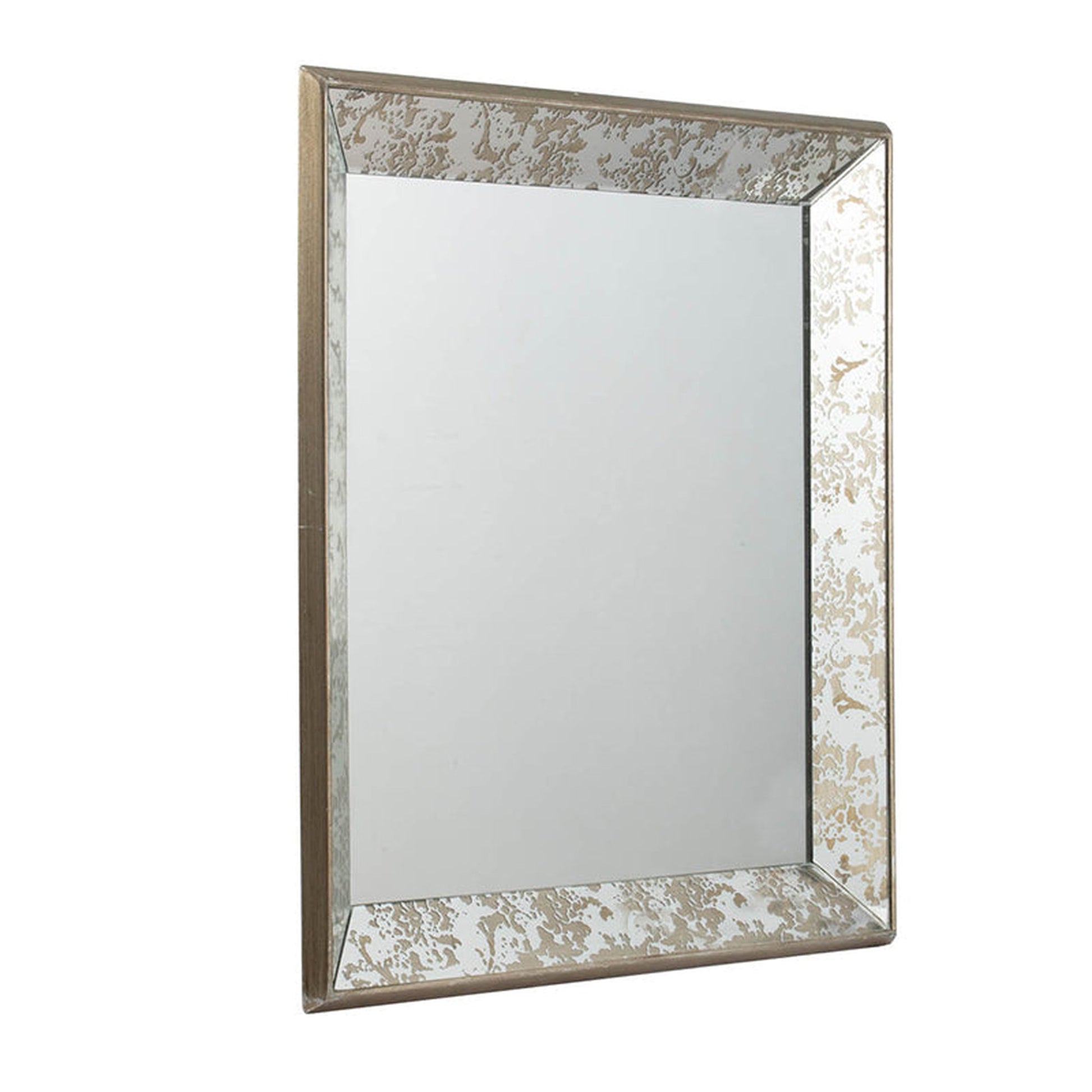 A B Home Antique Style Frameless Wall Mirror Tray