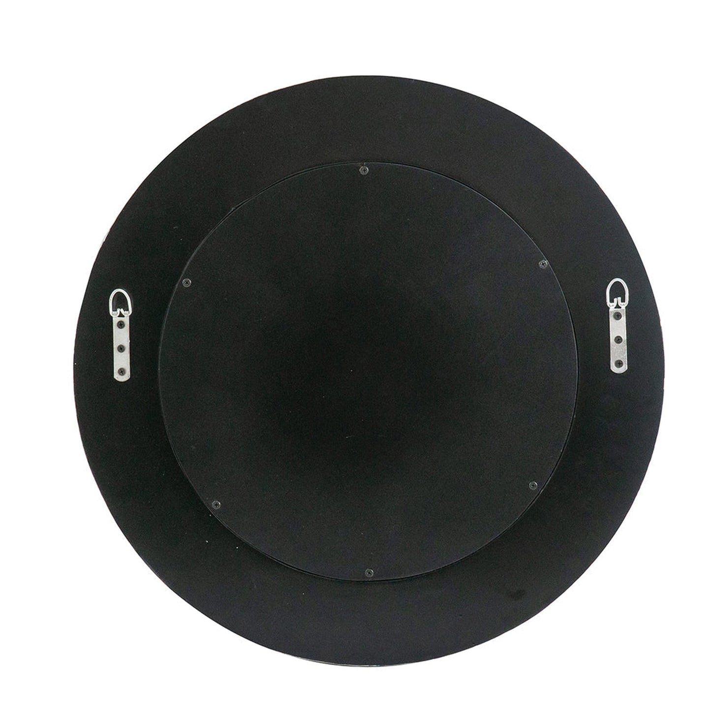 A&B Home 24" x 24" Bundle of 24 Circular Geometric White Capiz Frame Wall-Mounted Mirror