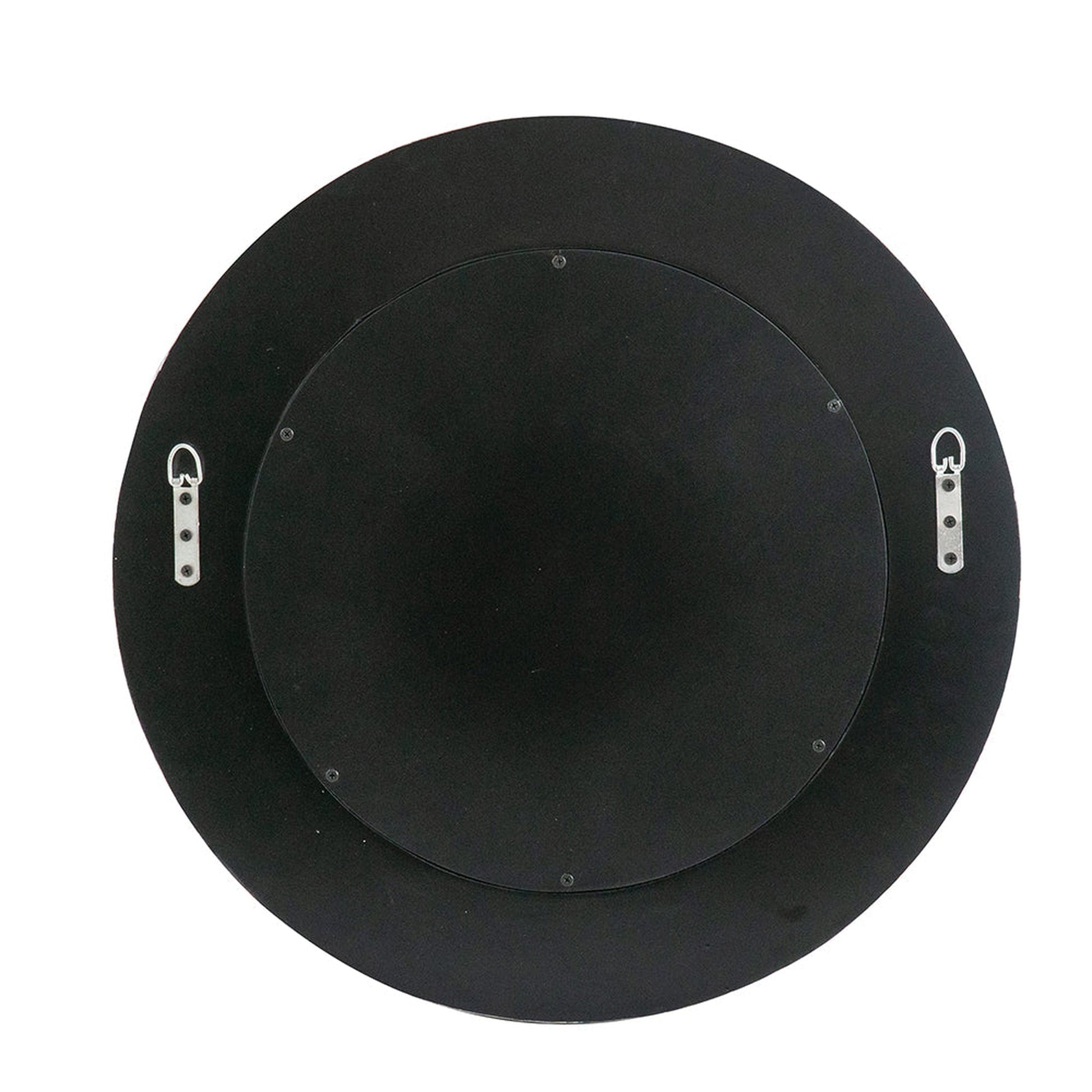 A&B Home 24" x 24" Bundle of 24 Circular Geometric White Capiz Frame Wall-Mounted Mirror