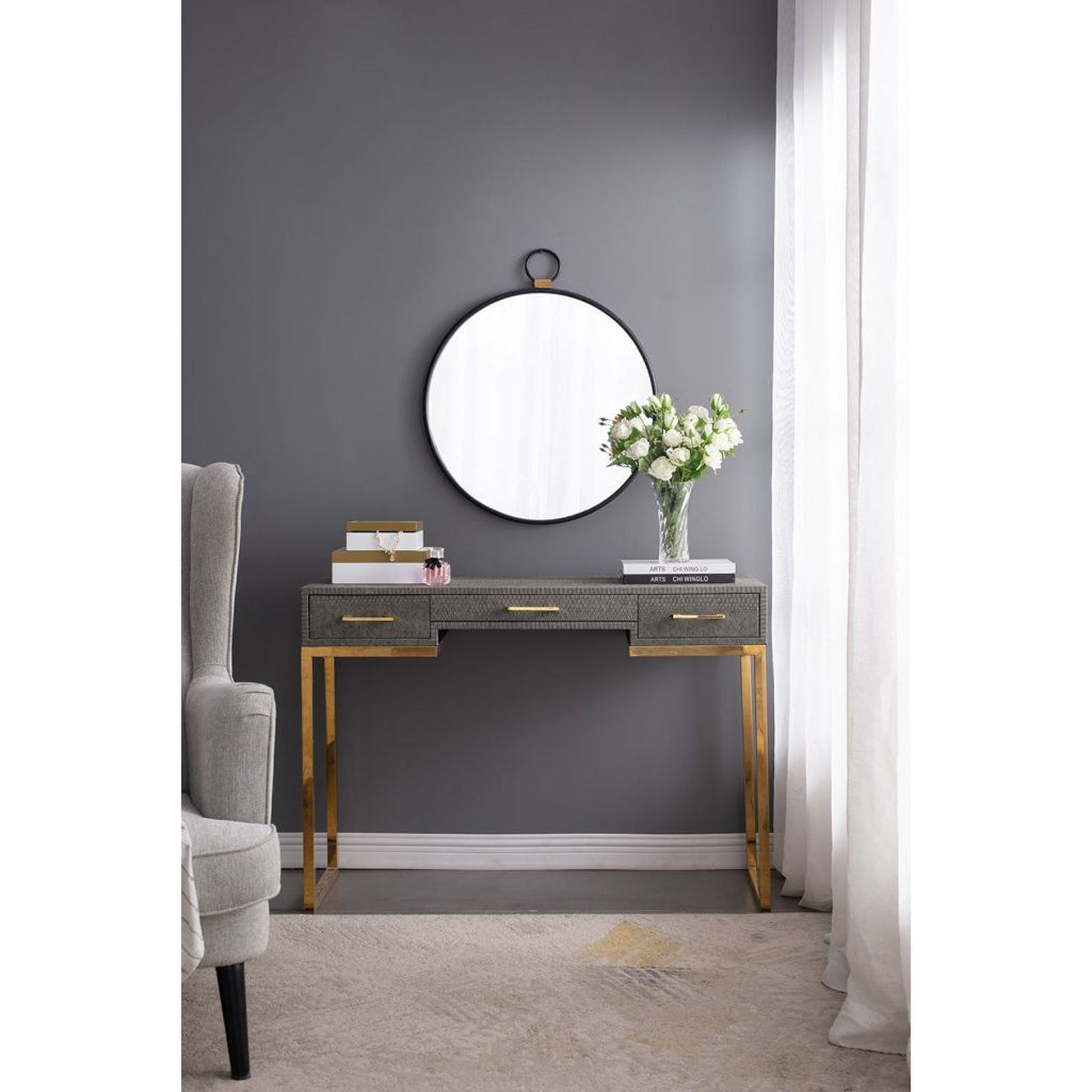 A&B Home 24" x 28" Bundle of 20 Oval Shaped Black Metal Frame Wall-Mounted Mirror