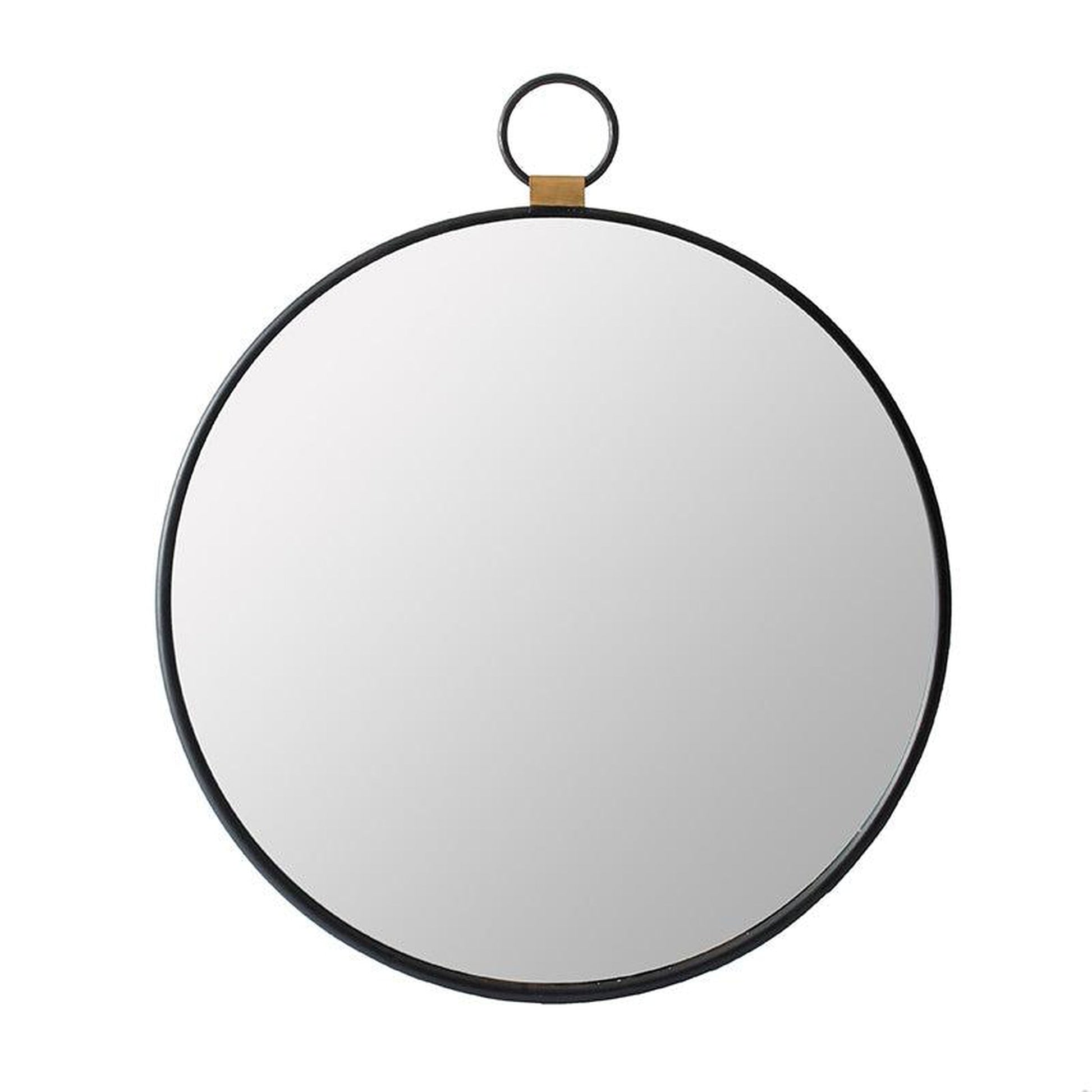 A&B Home 24" x 28" Bundle of 24 Metal Frame Oval Shaped Wall-Mounted Mirror With Wood Accent