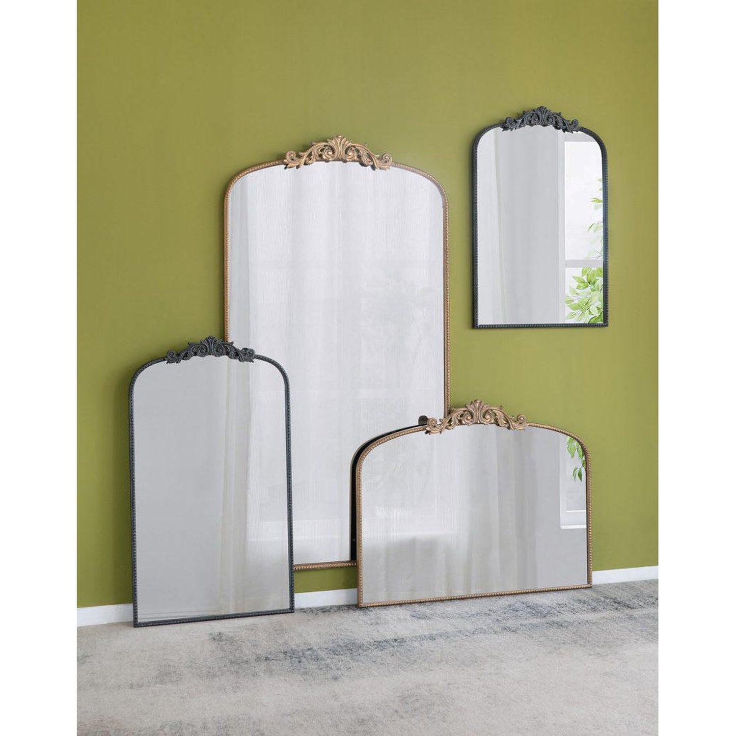 A&B Home 24" x 36" Bundle of 13 Rectangular Black Frame Wall-Mounted Mirror