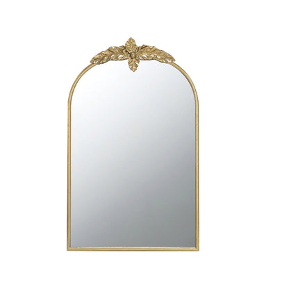 A&B Home 24" x 36" Bundle of 21 Gold Arched Metal Frame Wall-Mounted Mirror With Leaf Accent
