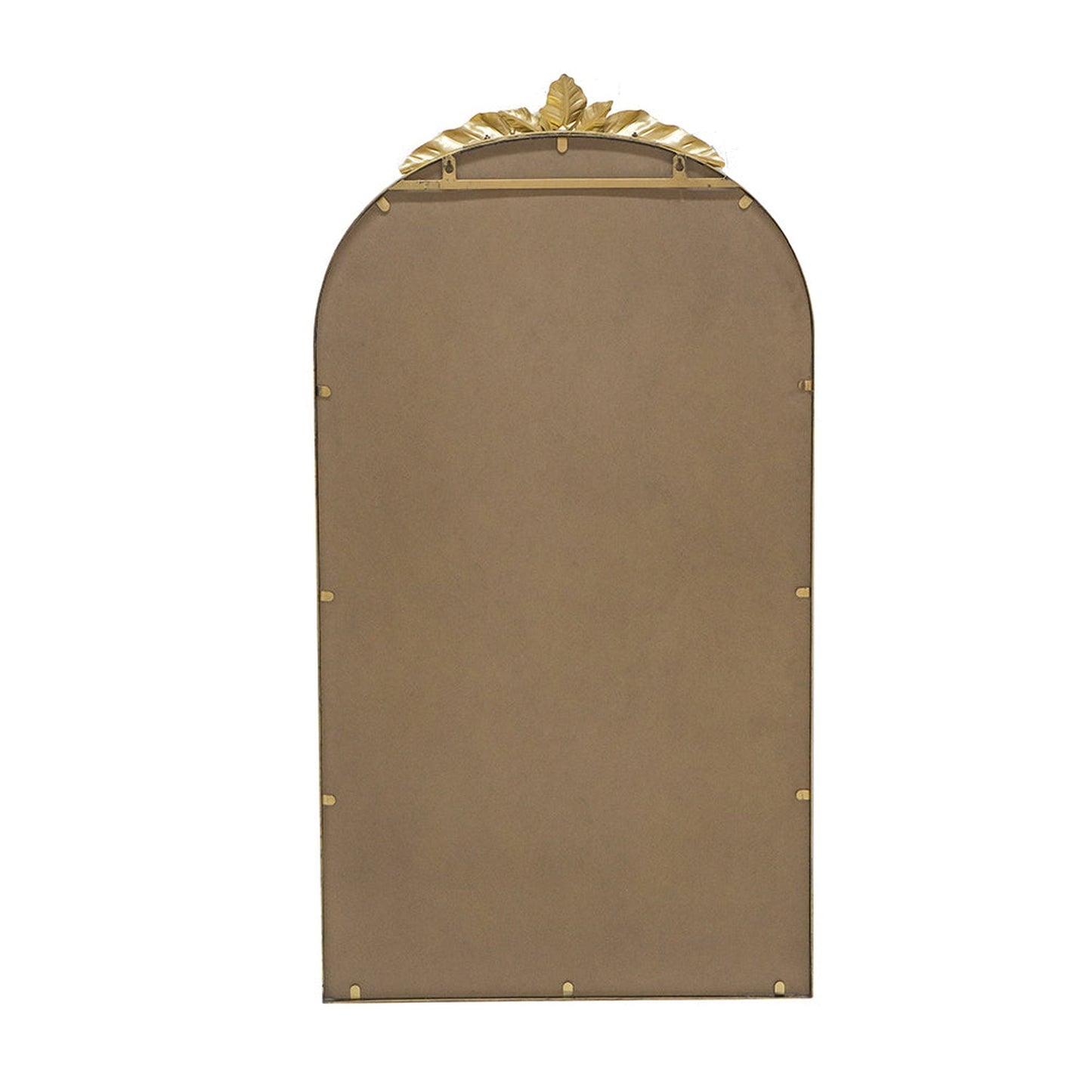 A&B Home 24" x 42" Bundle of 20 Gold Arched Metal Frame Wall-Mounted Mirror With Leaf Accent
