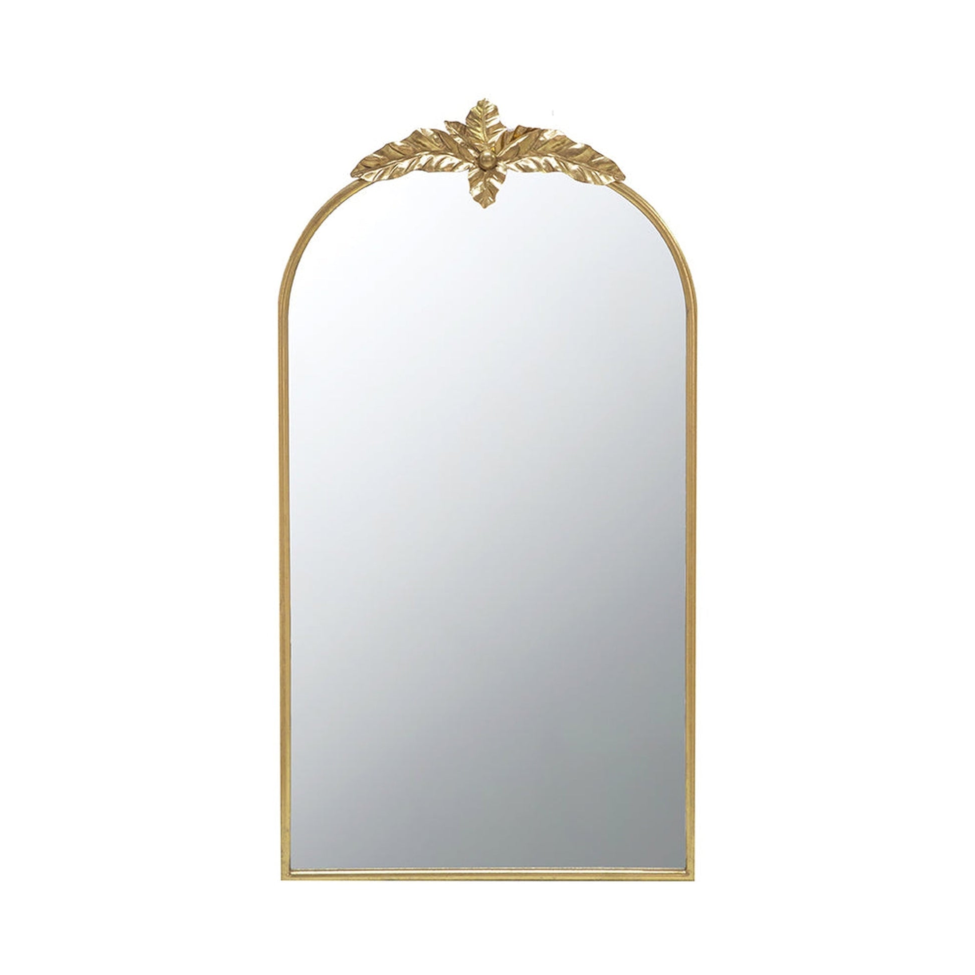 A&B Home 24" x 42" Bundle of 20 Gold Arched Metal Frame Wall-Mounted Mirror With Leaf Accent