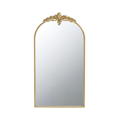 A&B Home 24" x 42" Bundle of 20 Gold Arched Metal Frame Wall-Mounted Mirror With Leaf Accent