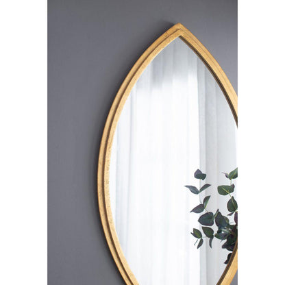 A&B Home 24" x 43" Bundle of 15 Dynamic Shape Gold Metal Frame Wall-Mounted Mirror