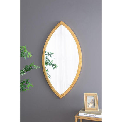 A&B Home 24" x 43" Bundle of 15 Dynamic Shape Gold Metal Frame Wall-Mounted Mirror