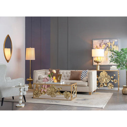 A&B Home 24" x 43" Bundle of 15 Dynamic Shape Gold Metal Frame Wall-Mounted Mirror