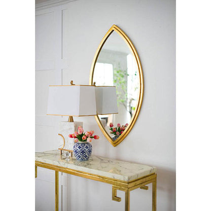 A&B Home 24" x 43" Bundle of 9 Dynamic Shape Gold Metal Frame Wall-Mounted Mirror