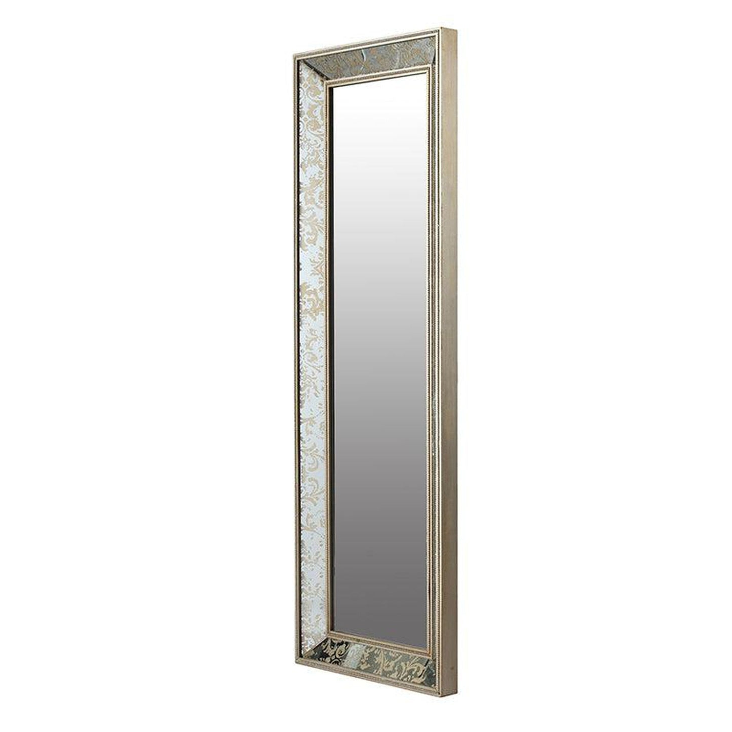 A&B Home 24" x 71" Bundle of 5 Rectangular Antique Silver and Gold With Trim Detail Wooden Framed Floor Mirror