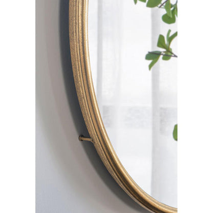 A&B Home 26" x 32" Bundle of 18 Round Gold Frame Wall-Mounted Mirror