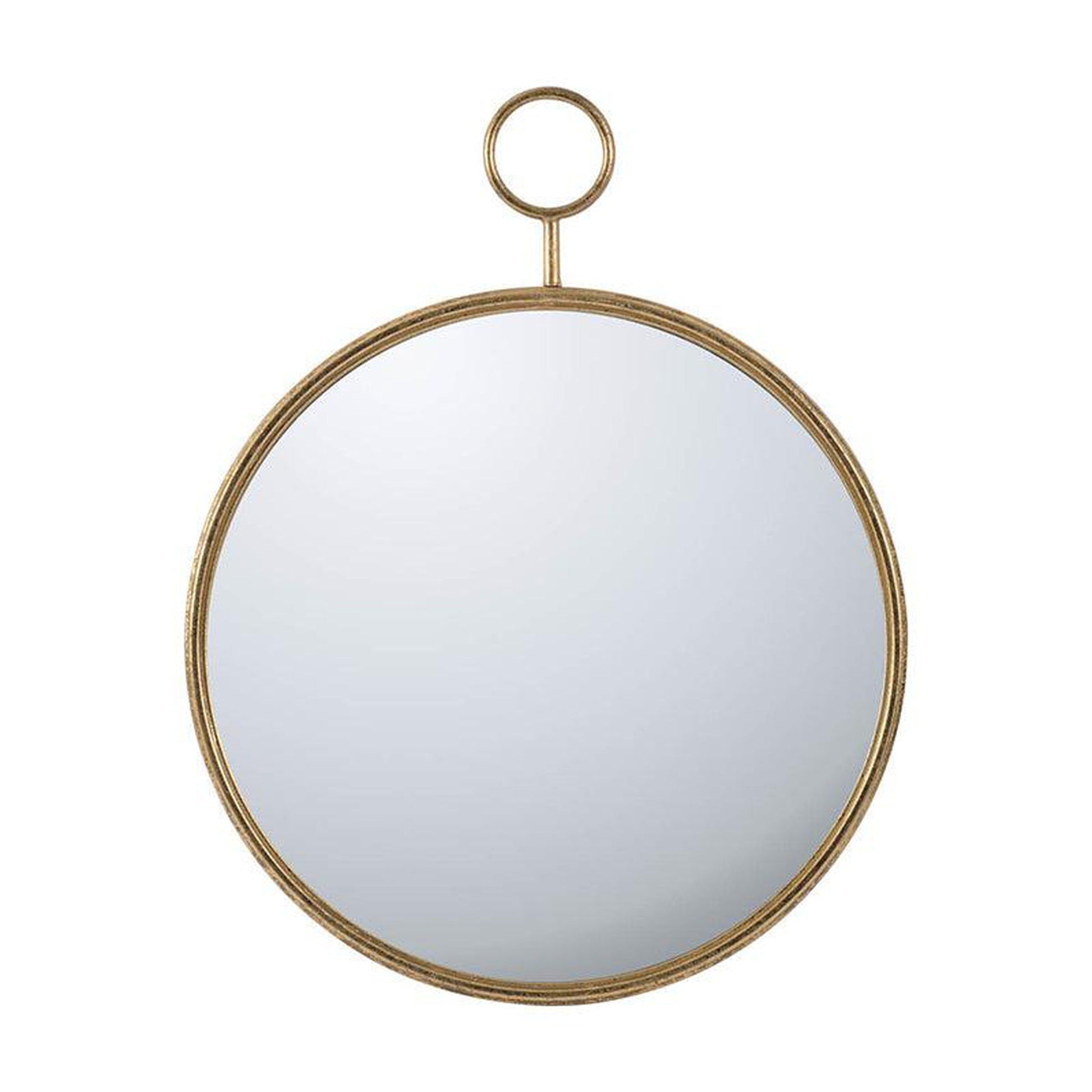 A&B Home 26" x 32" Bundle of 18 Round Gold Frame Wall-Mounted Mirror