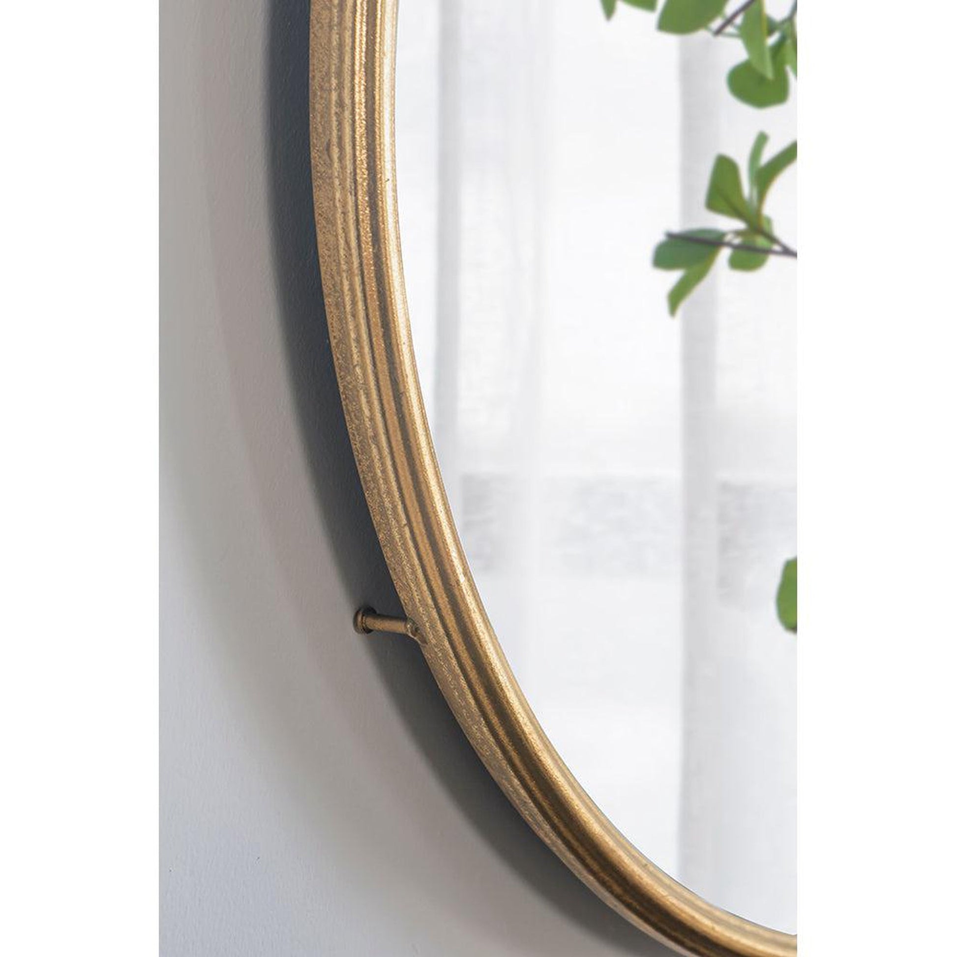 A&B Home 26" x 32" Bundle of 25 Round Gold Frame Wall-Mounted Mirror